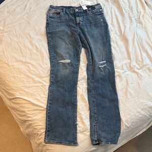 New Express Skyscraper Mid Rise Flexx Jeans. Size L Reg 12/14/16